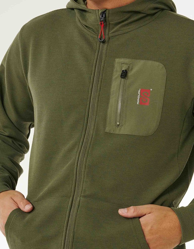 Rip Curl - Vaporcool Search Zip Through Hood