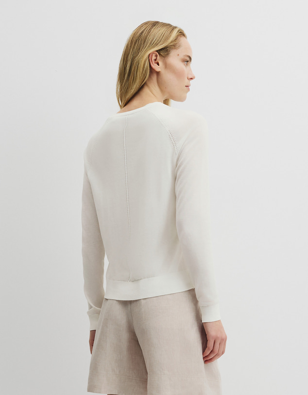 Country Road - Pointelle Detail Cardigan
