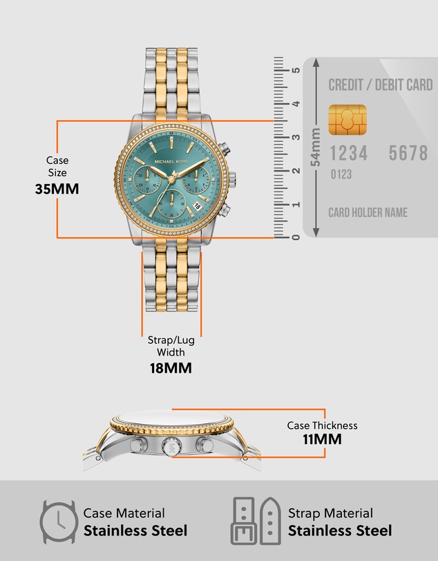 Michael Kors - Bryant Two Tone Chronograph Watch