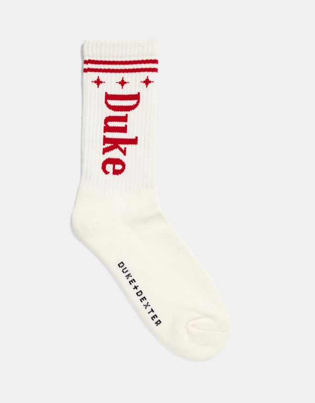 Duke + Dexter - Duke White + Red Sock