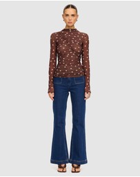 KIVARI - Edie Mesh Top