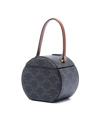 Pre-Loved by Azura Reborn - Pre-Loved Triomphe Coated Canvas Round Box Handbag