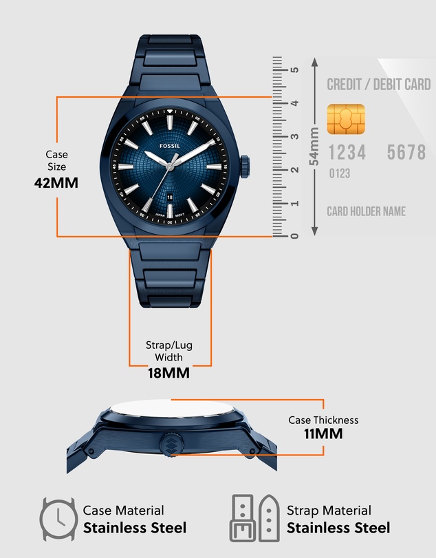 Fossil - Everett Blue Analogue Watch