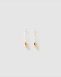 Izoa - Pearla Safety Pin Earrings