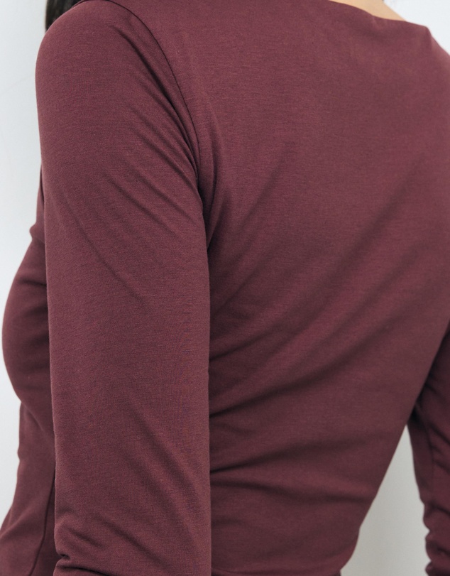 AERE - Tess Boat Neck T-Shirt