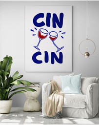 Inka Arthouse - Cin Cin Art Print by Paige Byrne