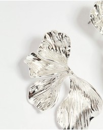 Lovisa - Silver Plated Organic Petal Stud Earrings