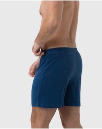 Coast Clothing - 2 Pack Navy Knit Boxers - Navy