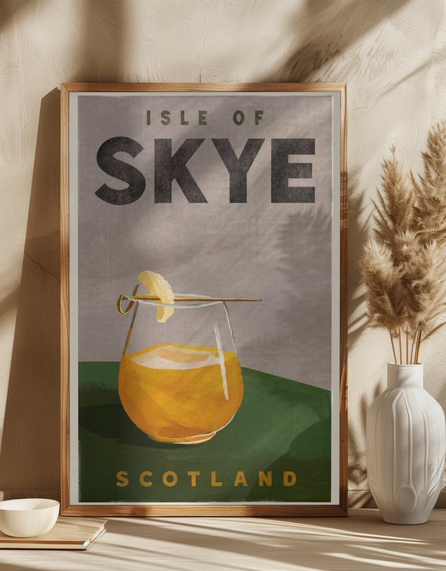 Olive et Oriel - Isle Of Skye Scotland Scotch Cocktail by The Whiskey Ginger Art Print