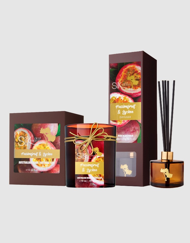 Silk Oil of Morocco - Passionfruit & Lychee Summer Scent Set