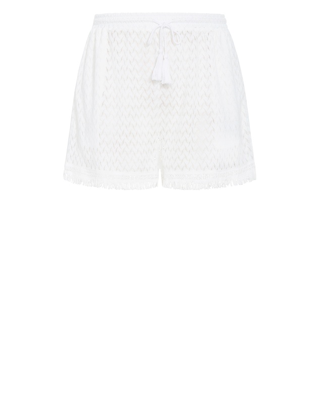 City Chic - Andros Jacquard Knit Short - ivory