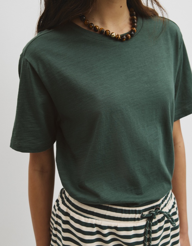 Country Road - Textured Short Sleeve Slub T-shirt