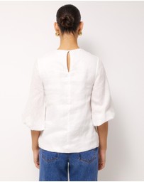 AERE - Sadie Linen Top