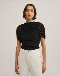 Witchery - Mesh Cape Top
