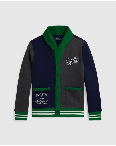 Polo Ralph Lauren - Logo Color-Blocked Fleece Cardigan - ICONIC EXCLUSIVE - Teens