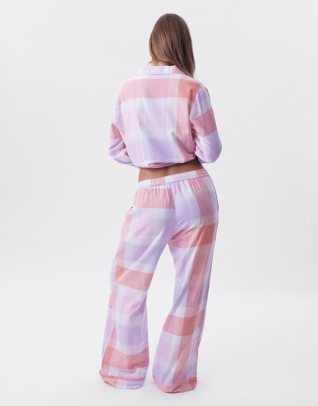 Bras N Things - Azlin Long Pant - Print Check