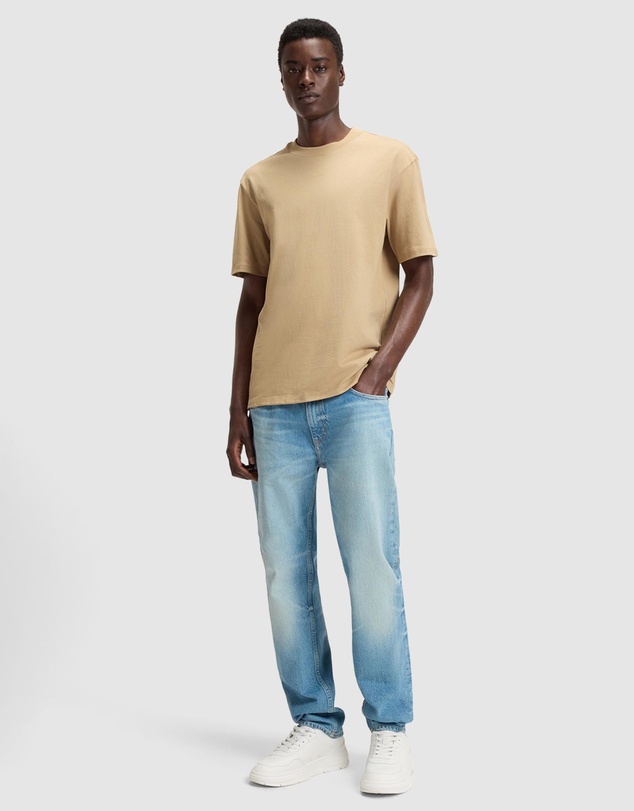 HUGO - Relaxed-Fit T-Shirt With Central Logo Detail