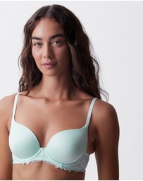 Bras N Things - Body Bliss Lace Lightly Lined Bra - Mint Green