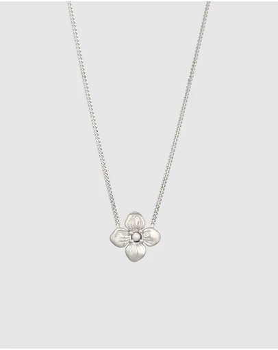 Elli Jewelry - Necklace Pearl Flower 925 Sterling Silver