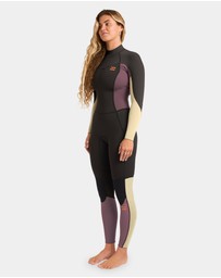 Billabong - Womens 3/2Mm Synergy Back Zip Long Sleeve Fullsuit
