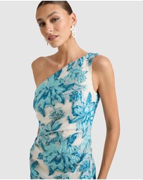 Romance by Honey and Beau - Seanna One Shoulder Midi Dress