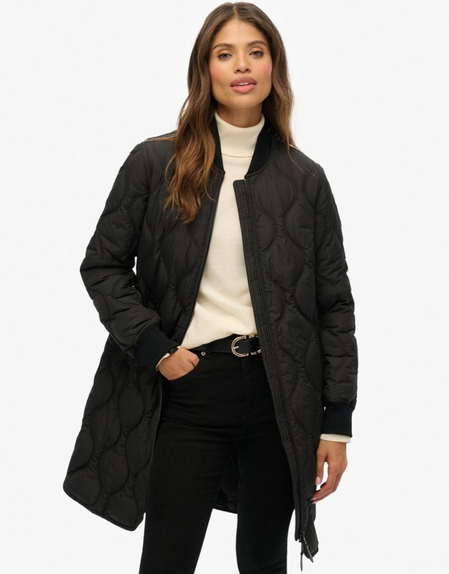 Superdry - Long Quilted Liner Jacket