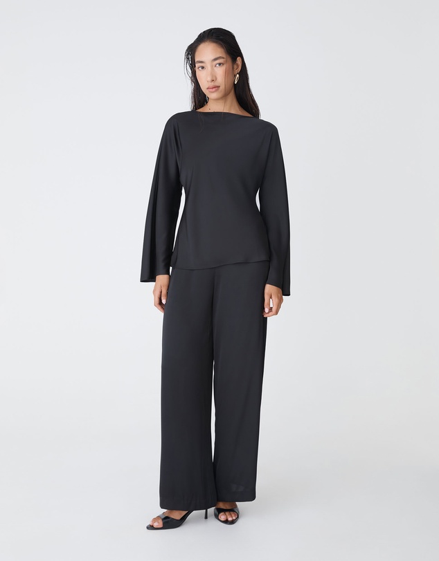 Forcast - Asma Satin Bias Cut Top