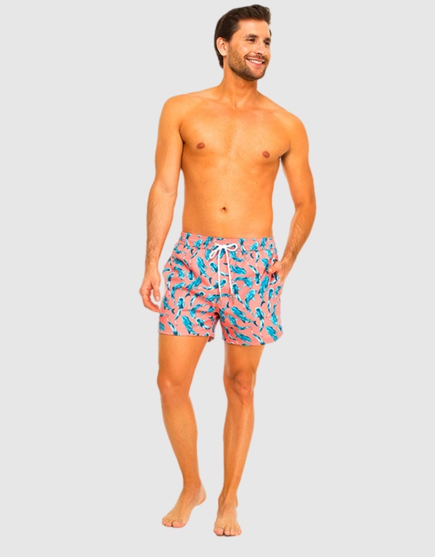 Tolu Australia - Orange Boardshorts with Whale Sharks