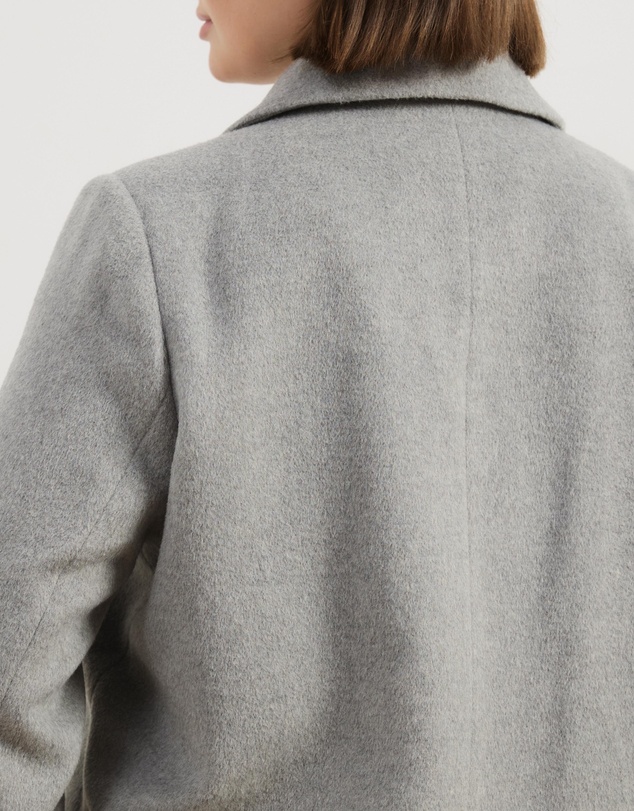 Atmos&Here Curvy - Romy Wool Blend Coat