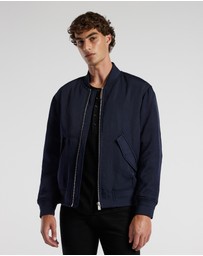 Calibre - Padded Nylon Bomber Jacket Navy