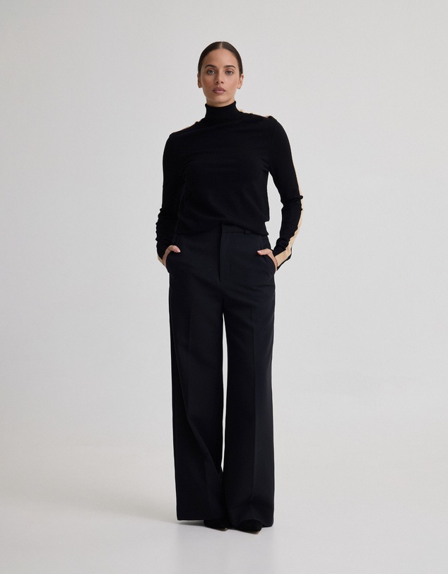 Oxford - Ela Contrast Panel Turtle Neck