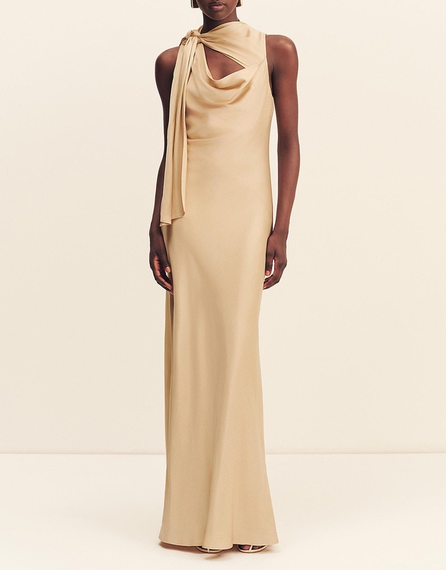 Shona Joy - Agnes Tie Cut Out Maxi Dress