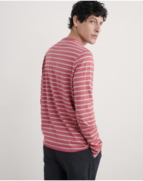 Seasalt - Seasalt Cornwall Pink Sailor Shirt With Crew Neck