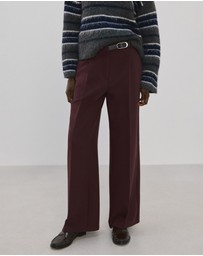M.N.G - Belt Straight-Fit Trousers