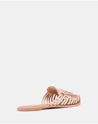 Just Because - Telugu Leather Flat Sandals