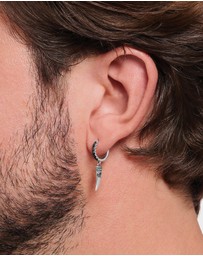 THOMAS SABO - Single Hoop Earring with Wolf's Tooth