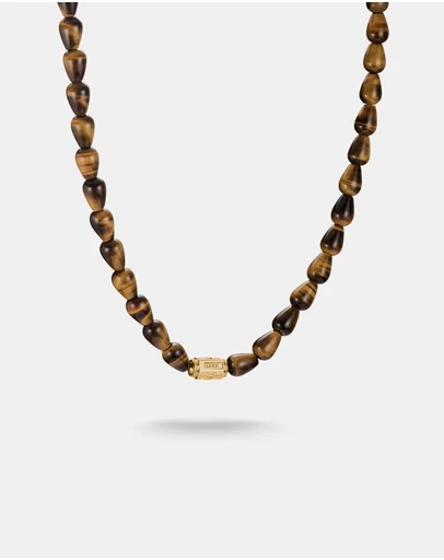 THOMAS SABO - THOMAS SABO Elyndra Necklace with Tiger's Eye Beads