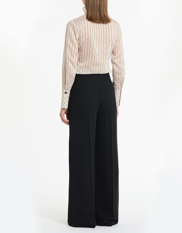 Carla Zampatti - Black Crepe High Waisted Wide Leg Pant