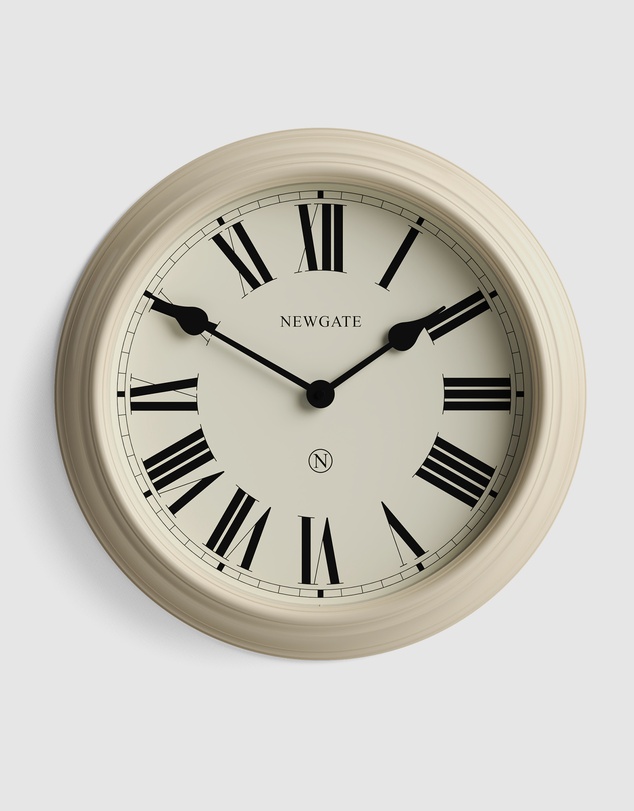 Newgate - Newgate Notting Hill Wall Clock-Vanilla Cream