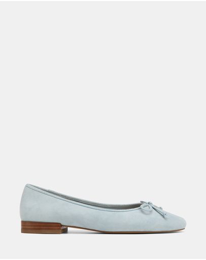Soft Blue Suede Leather