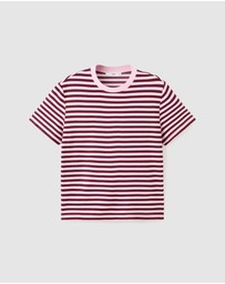 M.N.G - Striped Short-Sleeved T-Shirt