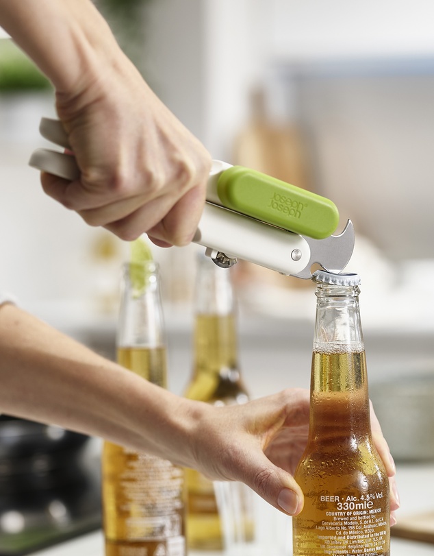 Joseph Joseph - Pivot™ 3-in-1 Can Opener (White/Green)