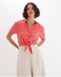 Amelius - Amabel Short Sleeve Crop Shirt