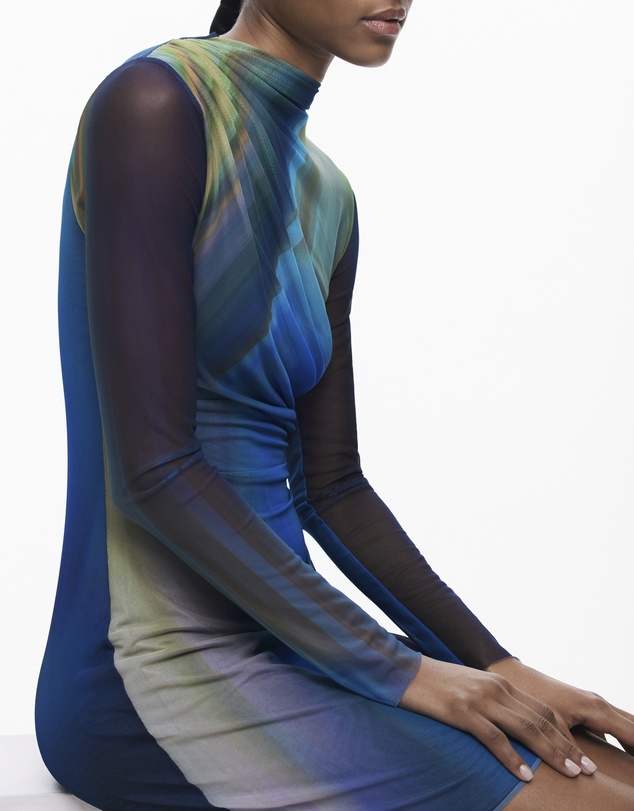 Desigual - Ombre tulle dress