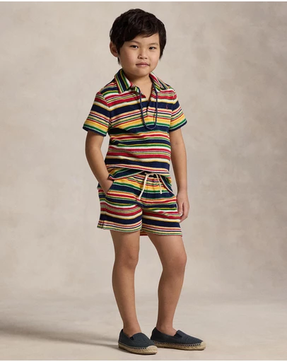 Polo Ralph Lauren - Striped Cotton Terry Shorts - ICONIC EXCLUSIVE - Babies-Kids