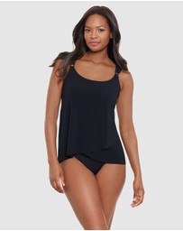 Miraclesuit Swimwear  - Razzle Dazzle Dazzle DD Cup Loose Fit Underwired Tankini Top