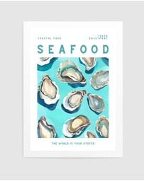Olive et Oriel - Seafood by Ohkimiko Art Print