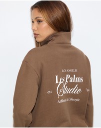 Dazie - Les Palms Quarter Zip Jumper