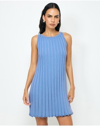 AERE - Zia Rib Knit Mini Dress