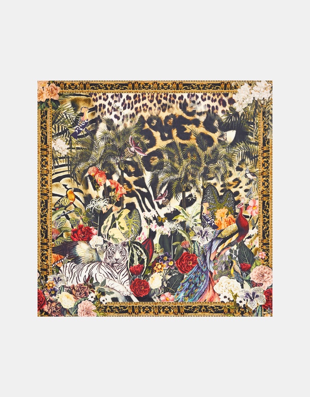 Camilla - Large Crystalled Silk Square Scarf